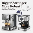 thumbnail image 3 of TENGDA 20 Bar Professional Espresso Machine with Milk Frother Single & Double Shot ESE Pod Compatible Pressure Display Removable Water Tank for Cappuccino Latte & Macchiato – Home Barista Edition, 3 of 10