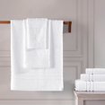 thumbnail image 4 of Hawmam Linen White Juego De Toallas De Baño De 6 Piezas Para Baño Algodón Turco Original Suave Absorbente Y Premium 2 Toallas De Baño 2 Toallas De Mano 2 Toallitas, 4 of 5