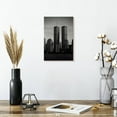 thumbnail image 2 of Elephant Stock Twin Towers Wall Art - Vertical Canvas Wall Art - Living Room Wall Decor - Places Canvas - Gray And Black Decor - 8" x 12", 2 of 8