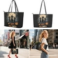 thumbnail image 2 of ZUXONGSY Halloween Black Cat Pumpkin Print Handbag with Large Capacity Makeup Bag Wallet for Women PU Leather Top Handle Satchel Set with Fashion Cosmetic Pouch Purse Money Organizers for Shopping, 2 of 4