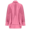 thumbnail image 4 of Antinious Womens Lightweight Cardigans Open Front Coats Long Sleeve Solid Casual Cardigan Sweaters Jacket,Womens Sweaters,Cardigans for Women Trendy,Pink,XXL, 4 of 4