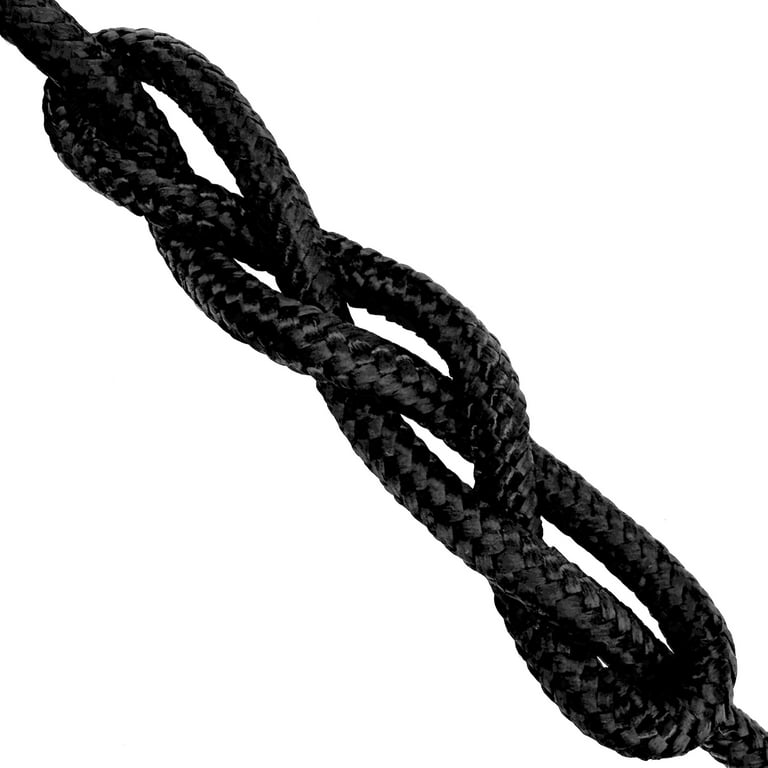 Hyper Tough Polypropylene Utility Rope 3/8 inch x 50 feet Black