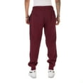 thumbnail image 2 of Pro Club Men's Mediumweight Jogger Fleece Long Pants - Maroon - Medium, 2 of 3