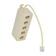 thumbnail image 6 of Chenyang CY 5 Way Outlet 6P4C RJ11 RJ12 TelePhone Phone Modular Jack Line Splitter Adapter Beige 1-in-5-out Adapter, 6 of 7