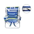 thumbnail image 4 of Ultimate Heavy Duty Aluminum Folding Backpack Beach Chair for Adults | Lay Flat, 5 Reclining Positions | Removable Insulated Cooler Pouch | 300 lbs Weight Capacity, 4 of 8