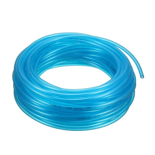 Clear Blue 6mm x 4mm Polyurethane Air Hose Tube PU Pipe 65Ft Length