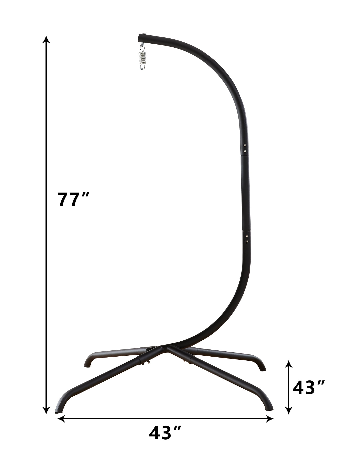 Buy Hanging Egg Chair Indoor Outdoor Stand, Wicker Rattan Hammock Swing