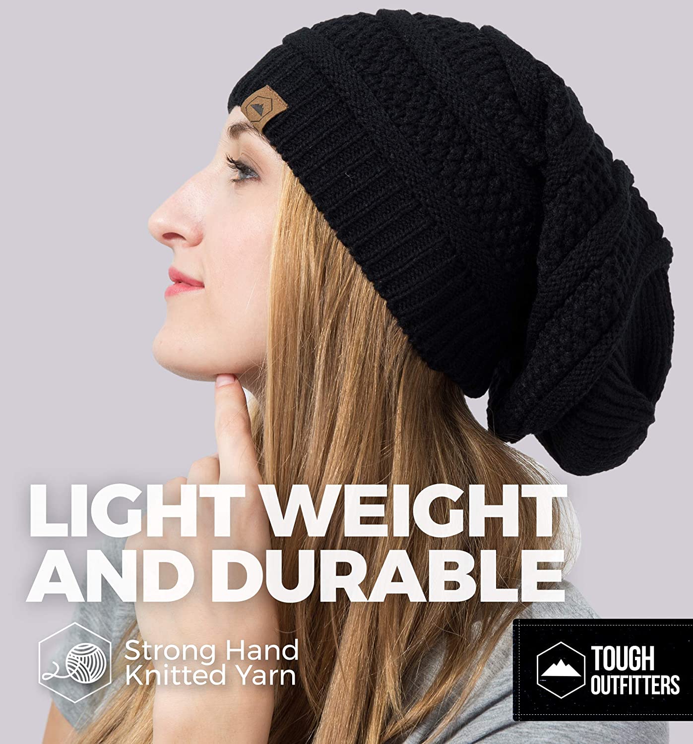 Slouchy Winter Beanie Knit Hats for Men 