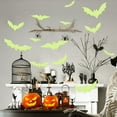 thumbnail image 5 of BOBOMOTI Halloween Bats Decoration, Glows-in-the-dark Bats Halloween Window Clings for Halloween Party Decorations, Halloween Window Stickers Wall Stickers Clearance, 5 of 5