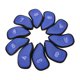 thumbnail image 1 of Juego de cubiertas de hierro para Golf Meshy 10 piezas / paquete Juego de pieles de cabeza de hierro para azul, 1 of 9