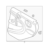 Genuine OE Mini Door Trim Panel - 51-42-9-812-126