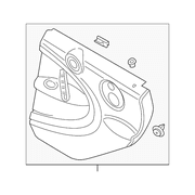 Genuine OE Mini Door Trim Panel - 51-42-9-812-167