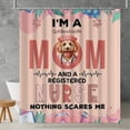 thumbnail image 2 of I'm a Goldendoodle Mom and a Registered Nurse Nothing Scares Me Shower Curtain Doodle Dog Lover Gifts Idea Waterproof Bathroom Bathtub Curtain - 00002, 2 of 5