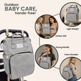 thumbnail image 4 of Behome Diaper Bag Backpack, Large Waterproof Baby Bag with Changing Pad, Stroller Straps & Insulated Pockets, Multifunctional Travel Diaper Bags for Mom & Dad, 4 of 7