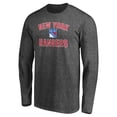 thumbnail image 2 of Men's Charcoal New York Rangers Victory Arch Long Sleeve T-Shirt, 2 of 3