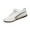 White, variant on Xfvqtps Womens Retro Training Shoes Vintage Inspired Lace up Sneakers with Cushioned Insole Comfortable Casual Flat Shoes White