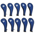 thumbnail image 1 of 10 Uds Funda de cabeza de hierro YUNYI BRAND cubiertas de neopreno con cremallera para palos de Golf color azul real, 1 of 8