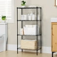 thumbnail image 1 of 4-Shelf Wire Shelving Unit Storage Organizer Shelf Height Adjustable 24''L x 16''W x 47''H Heavy Duty Utility Metal Rack Shelves for Garage Office Kitchen Black, 1 of 7