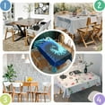 thumbnail image 4 of Colorful Tie Dye Pattern Rectangle Tablecloth 60"x84",Waterproof Polyester Rectangle Table Cloth, Wipeable Spillproof Polyester Tablecloth for Dining, Camping, Indoor and Outdoor, 4 of 5