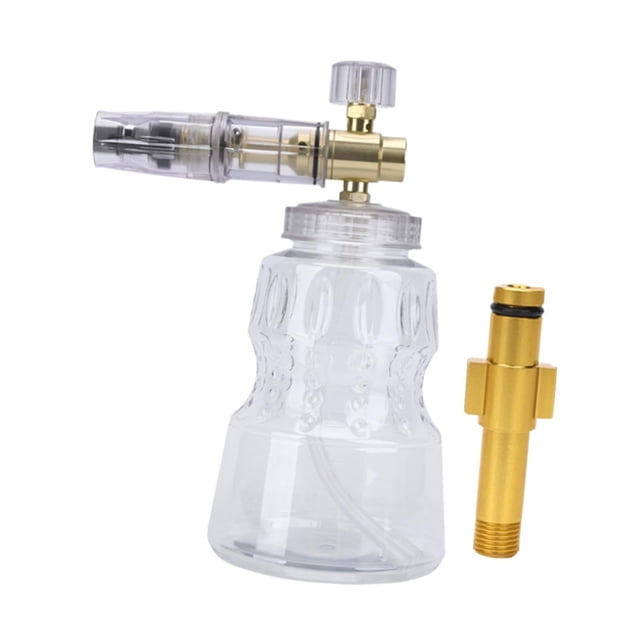 Rociador de espuma a presión, rociador de agua, hidrolavadora ajustable, botella de espuma de gran capacidad para limpieza del hogar. Adaptador C