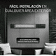 thumbnail image 5 of Nuur - Calentador Electrico de Halogeno para Patio Exterior 1500W con Control Remoto, 3 Niveles de Potencia (500W/1000W/1500W), Montaje en Pared, Apagado Automatico, Angulo Ajustable - CALEXEL, 5 of 8