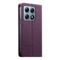 thumbnail image 3 of Funda Tipo Cartera de Cuero Sintético para XIAOMI 14T Pro Bloqueo RFID, con Ranuras para Tarjetas y Bolsillo para Efectivo, Cierre Magnético Fuerte Morado, 3 of 6