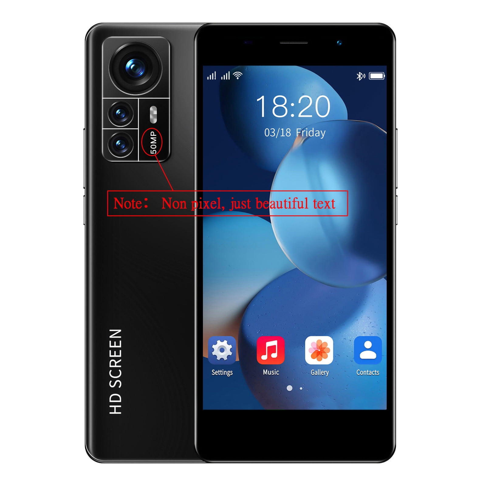 XEOVHV Unlocked 12 Pro Android Smartphone, Black