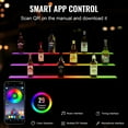 thumbnail image 6 of KFFKFF LED Lighted Liquor Bottle Display Bar Shelf RF & App Control 40" 3-Step, 6 of 9