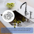 thumbnail image 5 of 2-Pack Sink Strainer/Sink Plug Sink Plug Hole Kitchen/Bathroom Strainer Diameter 84mm with Ball Head, Stainless Steel, 5 of 5
