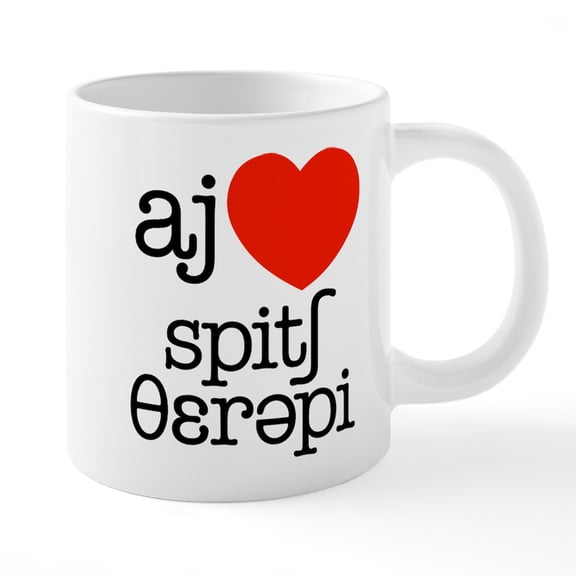 CafePress - I Heart Speech Therapy - 20 Oz White Ceramic Mega Mug