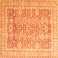thumbnail image 1 of Ahgly Company Indoor Square Oriental Orange Traditional Area Rugs, 8' Square, 1 of 4