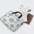 thumbnail image 5 of 16" Laptop Briefcase for Work Travel Laptop Shoulder Bag Carrying Handbag Laptop Case Elegant and Timeless Blue Flower, 5 of 8