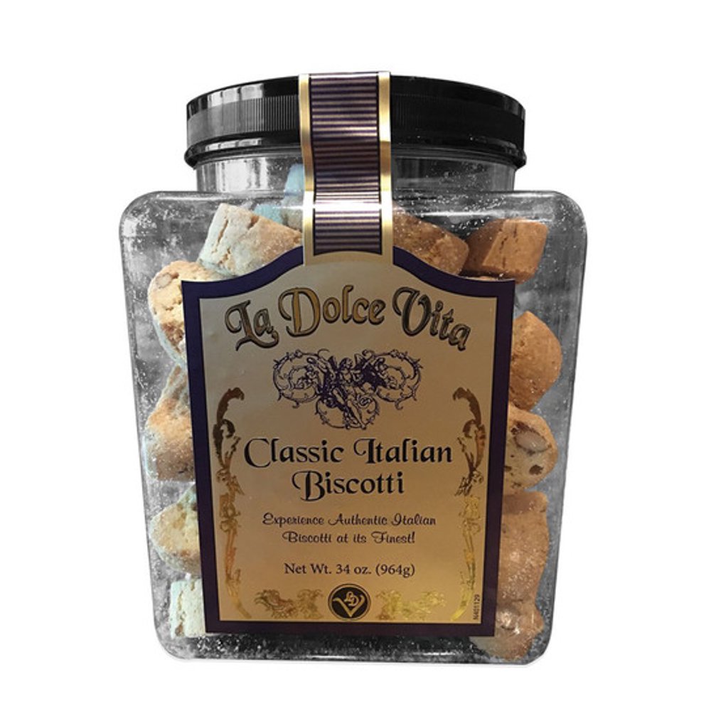 Cantucci La Dolce Vita Classic Italian Biscotti (4 X 34 Oz. Tubs/Case