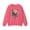 Safety Pink, variant on Unisex Floral Bear Sweatshirt, Animals Sweatshirt, Floral Sweatshirt, Art Design Sweatshirt
