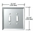 thumbnail image 2 of C.R. Laurence GMP8C Clear Double Toggle Glass Mirror Plate, 2 of 3