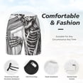 thumbnail image 3 of Vsdgher Skeleton Book Lover for Mens Swim Trunks with Compression Liner Swim Shorts Swim Suits Board Shorts-Large, 3 of 6