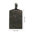 thumbnail image 2 of Unique Bargains 1 Pc Marble Pattern Luggage Tag for Travelling Black Polyurethane, 2 of 5