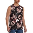 thumbnail image 2 of Pofeuu Butterfly Print Men's Muscle T-Shirt, Sleeveless, Muscle Tank, Classic Muscle Tee Top For Men Casual Sleeveless Muscle T-Shirt Trendy Clothes-Large, 2 of 7