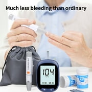 Blood Glucose Monitor Kit, 50 Glucometer Strips, 50 Lancets, 1 Blood Sugar Monitor, Blood Sugar Test Kit with Control Solution, Lancing Device, No Coding, Large Display