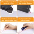 thumbnail image 4 of 10-Hole Punch Binding Machine for Planners, 28 Holes on Letter, 4 of 6