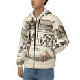 thumbnail image 3 of Honeii Cows On The Farm Print Hoodies for Men, Pullover & Full Zip, Breathable Zip up Hoodie, Sweatshirt-3X-Large, 3 of 5