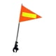 thumbnail image 5 of Kit de mástil para bandera de carrito de golf, soporte telescópico para bandera, accesorios con reflectante Tapa plateada 20x30cm, 5 of 7