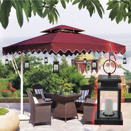 Patio Umbrella Lights Outdoor Led Solar Lanterns Waterproof Candle Lamps Decorated In Garden Porch Lawn Yellow Light Pack Of 1 Walmart Canada