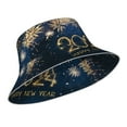 thumbnail image 2 of Kdxio Reflective Bucket Hat - Happy New Year 2024 (3) Print Bucket Hat for Men,Women, 2 of 9