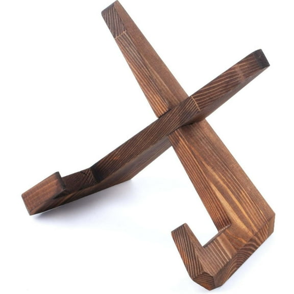 LQQBOX Plate Stand for Display - 6.5 Inch Plate Holder Display Stand, Wooden Picture Frame Stand, Decorative Table Top Easels for Display