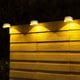 thumbnail image 4 of Paquete de 2 luces solares para canalones, 9 LED brillantes, luces de seguridad inalámbricas impermeables, luz para valla para jardín al aire libre, pared, cubierta de patio, 4 of 7