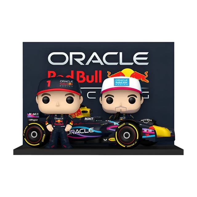 Figura Coleccionable Funko Pop Moment Oracle Red Bull Racing Verstappen y Perez Diorama