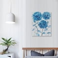 thumbnail image 4 of Nawypu  Big Blue Flower Wall Art - Painted Hydrangeas Painting on Canvas - Modern Farmhouse Bathroom Decor, 4 of 5