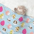 thumbnail image 2 of Yiaed Happy Easter Print Dog Blankets-Cat Blanket Washable for Couch Protection,Puppy Blanket, Soft Plush Reversible Throw Furniture Protector-Small, 2 of 8
