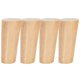 thumbnail image 1 of Wooden Furniture Legs for Sofa Dresser Cabinet Khaki Color Premium Wood Material Easy to Install, 1 of 4